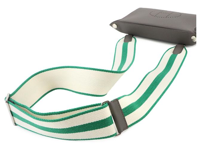 Hermès Hermes Videpoches Schultertasche Grau - Ansicht 4