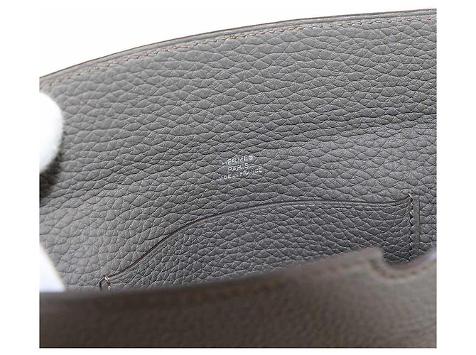 Hermès Hermes Videpoches Schultertasche Grau - Ansicht 6