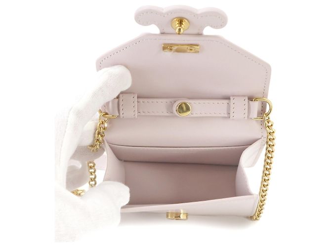 Céline Borsa a tracolla con catena Celine Triomphe Rosa - vista 6