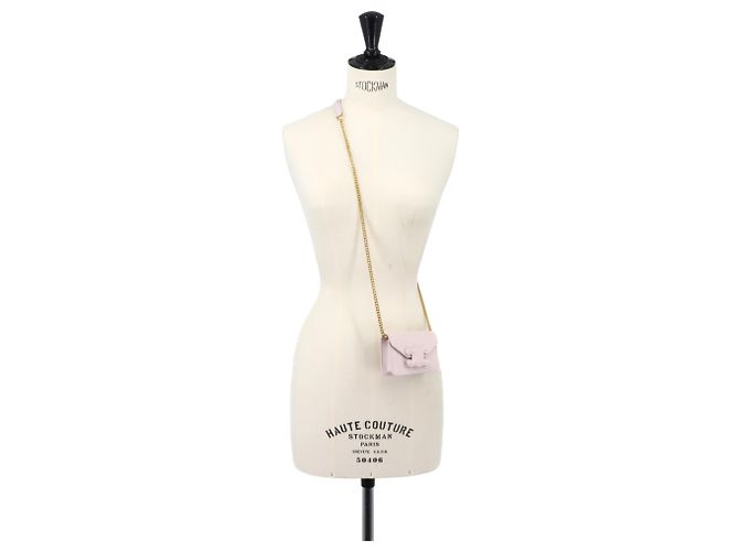 Céline Borsa a tracolla con catena Celine Triomphe Rosa - vista 8