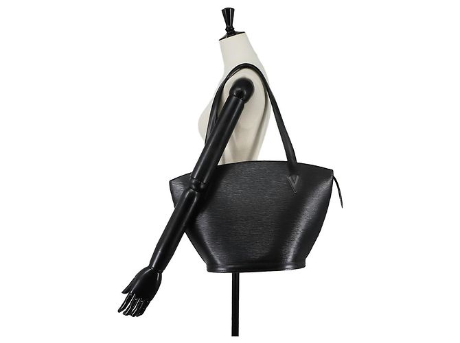 Borsa Tote Louis Vuitton Epi Saint Jacques Nero - vista 9