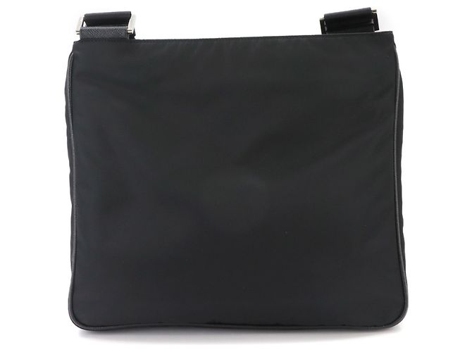 Borsa a tracolla Prada in pelle Saffiano e nylon Nero - vista 2