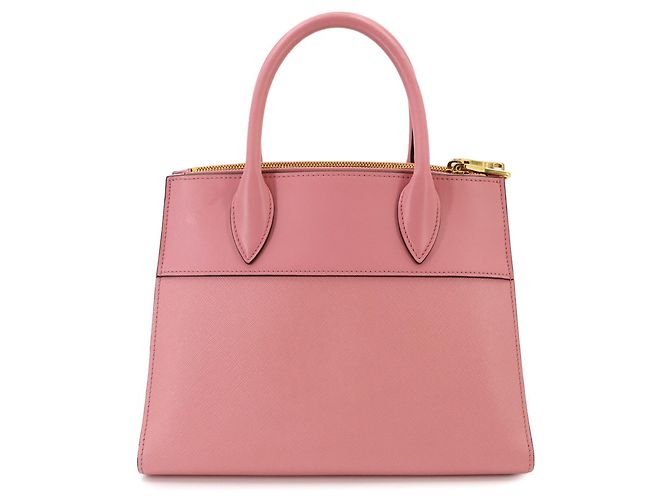 Borsa a mano/spalla 2-way Prada Saffiano Rosa - vista 2