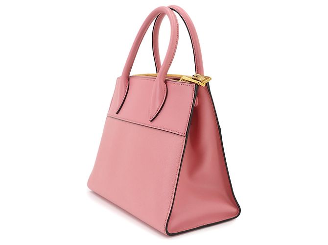 Borsa a mano/spalla 2-way Prada Saffiano Rosa - vista 3