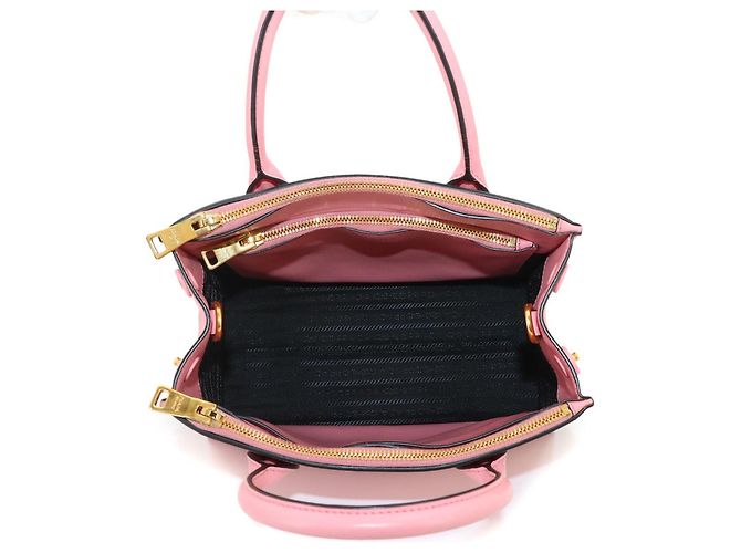 Borsa a mano/spalla 2-way Prada Saffiano Rosa - vista 6