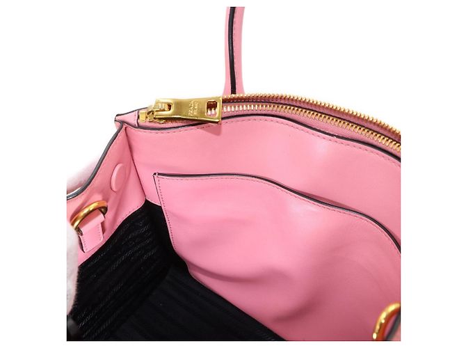 Borsa a mano/spalla 2-way Prada Saffiano Rosa - vista 8