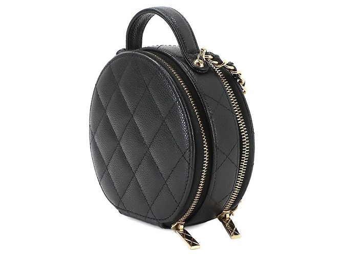 Borsa Vanity Piccola Chanel Matelassé Nero - vista 2