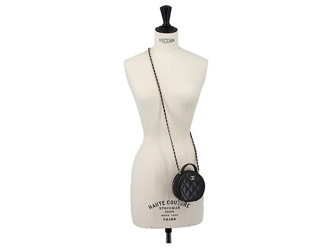 Borsa Vanity Piccola Chanel Matelassé Nero - vista 8