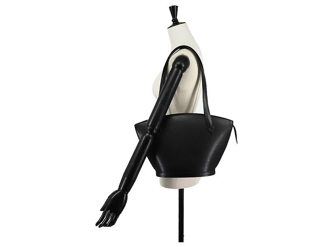 Borsa Louis Vuitton Epi Saint Jacques Nero - vista 9