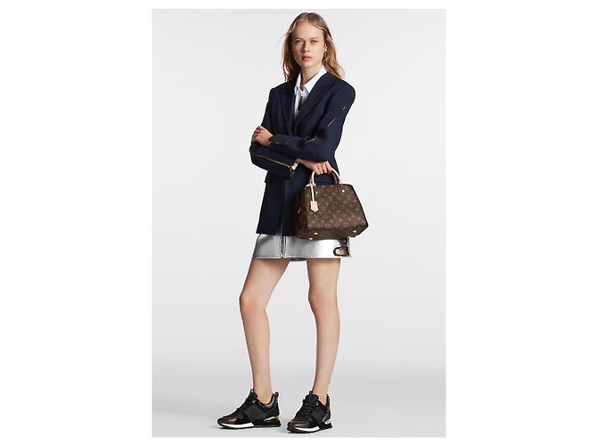 Sneakers Louis Vuitton Run Away Marrone Nero - vista 8