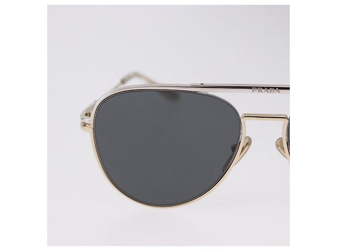 Gafas de sol PRADA Metal Gold Black Auth BA15434 Negro Dorado - vista 3