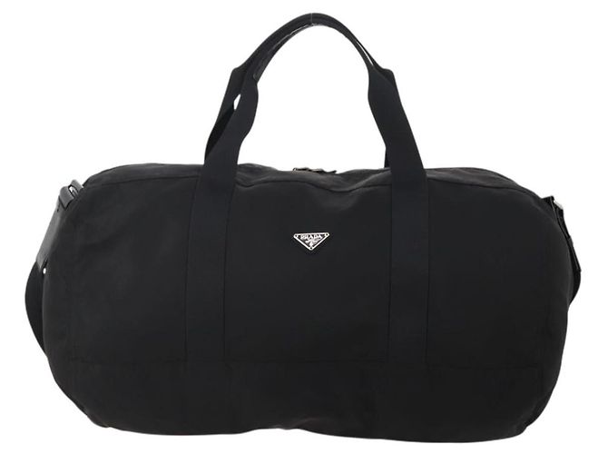 PRADA Boston Bag Nylon 2way Schwarz Silber Auth 200299A - Ansicht 13