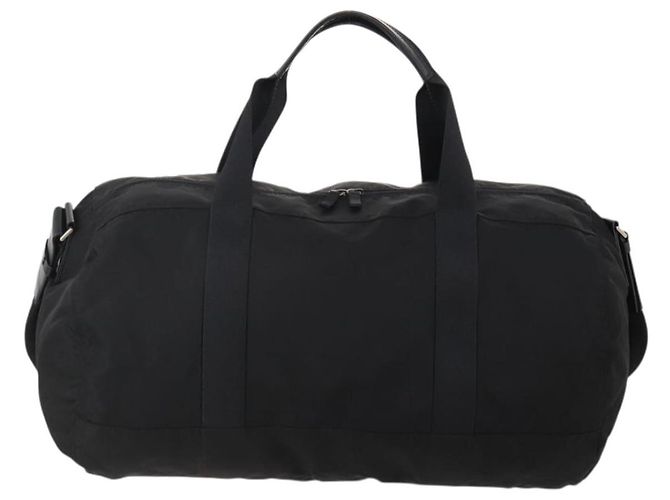 PRADA Boston Bag Nylon 2way Schwarz Silber Auth 200299A - Ansicht 2