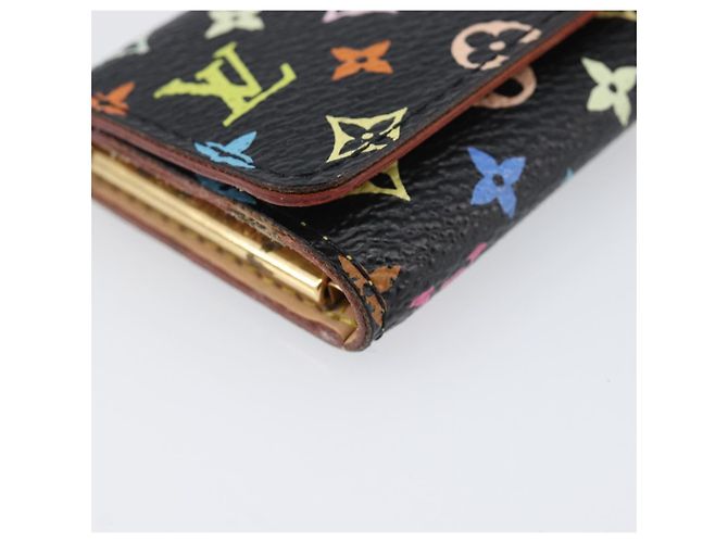 LOUIS VUITTON Monogram Multicolor Multicles 4 Key Case Black M60044 Auth 199374 Nero - vista 14