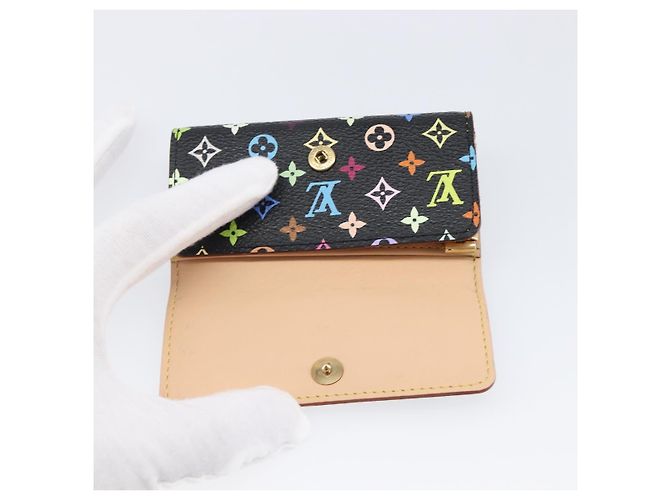 LOUIS VUITTON Monogram Multicolor Multicles 4 Key Case Black M60044 Auth 199374 Nero - vista 18
