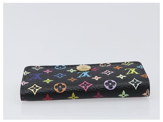LOUIS VUITTON Monogram Multicolor Multicles 4 Key Case Black M60044 Auth 199374 Nero - vista 5
