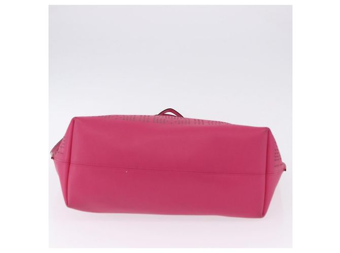 Borsa Tote Christian Dior Pelle Rosa Argento Auth 197818 - vista 9