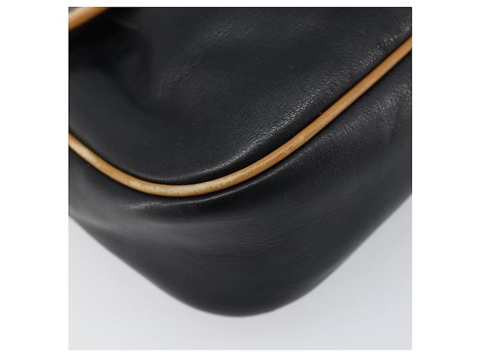 Céline Borsa a tracolla CELINE in pelle nera e oro Auth 199823 Nero D'oro - vista 14