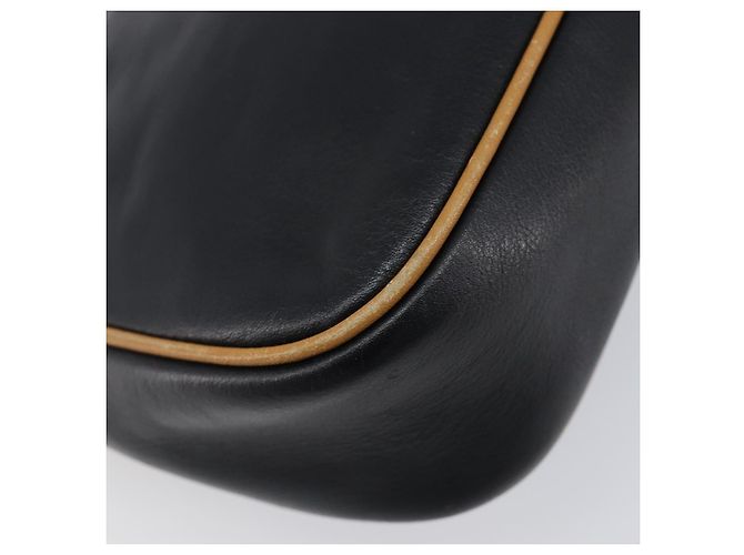 Céline Borsa a tracolla CELINE in pelle nera e oro Auth 199823 Nero D'oro - vista 16