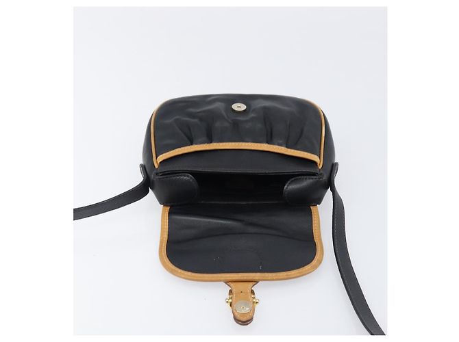 Céline Borsa a tracolla CELINE in pelle nera e oro Auth 199823 Nero D'oro - vista 18