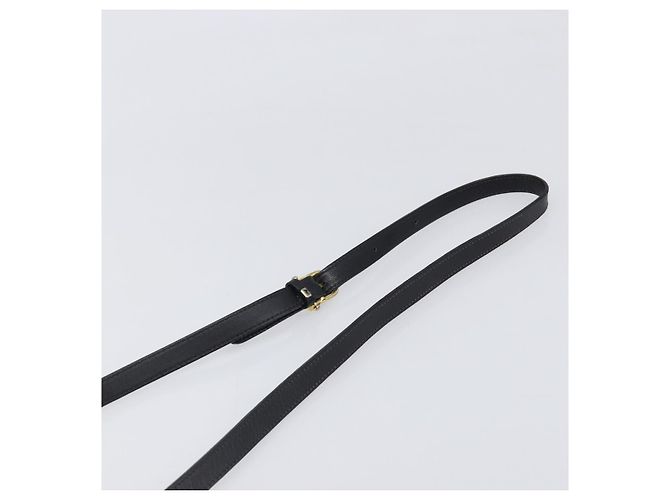 Céline Borsa a tracolla CELINE in pelle nera e oro Auth 199823 Nero D'oro - vista 8