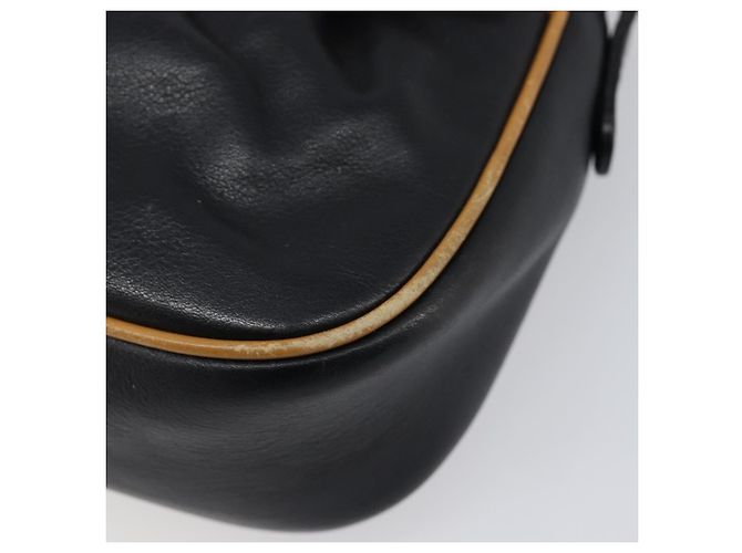 Céline Borsa a tracolla CELINE in pelle nera e oro Auth 199823 Nero D'oro - vista 9