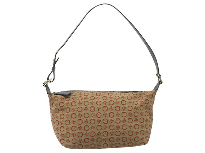 Céline CELINE C Macadam Canvas Handtasche Beige Gold Auth 199397 Golden - Ansicht 13