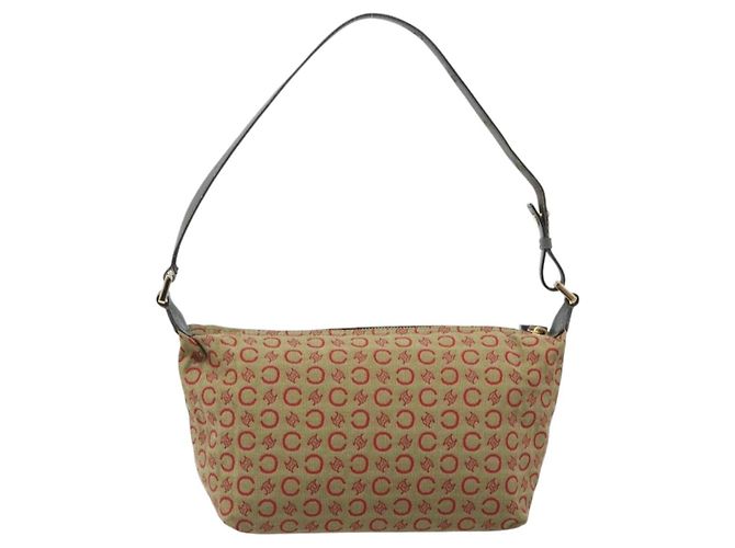 Céline CELINE C Macadam Canvas Handtasche Beige Gold Auth 199397 Golden - Ansicht 2
