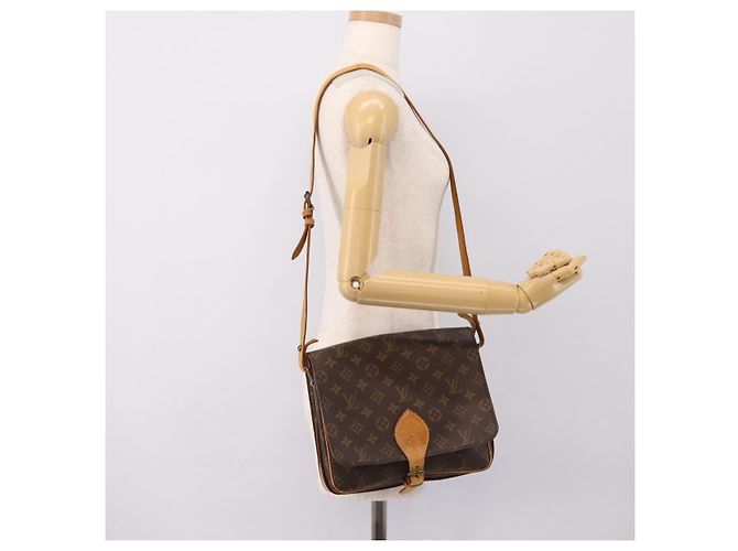 LOUIS VUITTON Monogram Cartouchiere GM Shoulder Bag M51252 LV Auth bs37032 Monogramma - vista 24