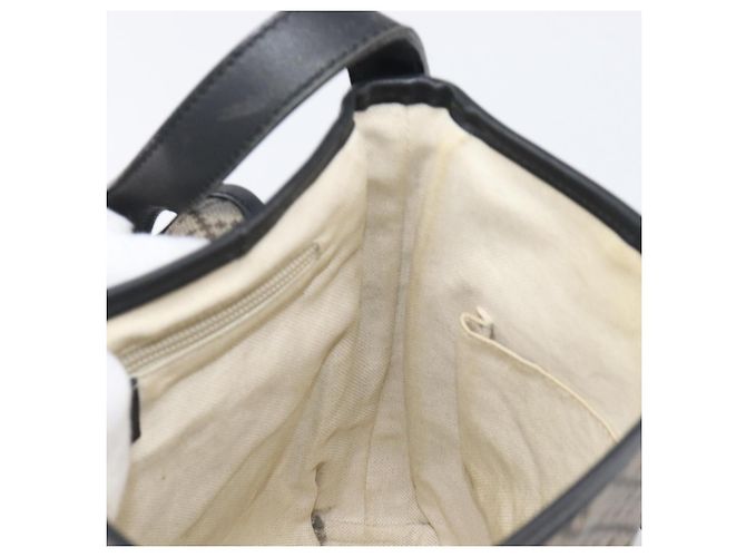 Borsa a tracolla GUCCI Diamante Canvas Pelle Marrone Argento 295679 Auth ka6042 - vista 20