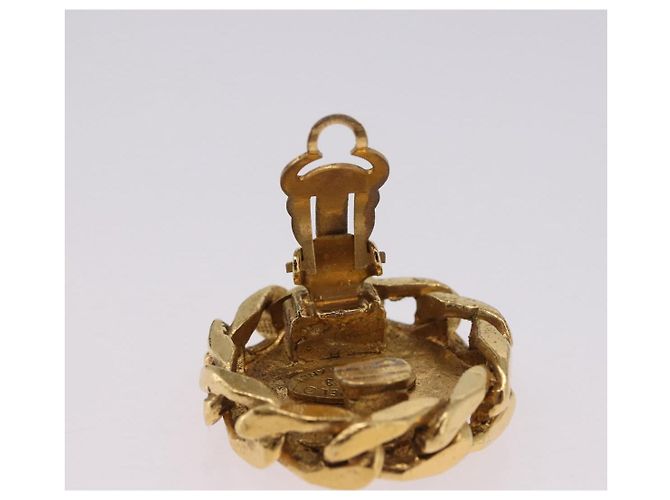 Orecchini CHANEL Metallo Tono Oro CC Auth 197928M - vista 11