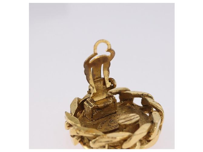 Orecchini CHANEL Metallo Tono Oro CC Auth 197928M - vista 6