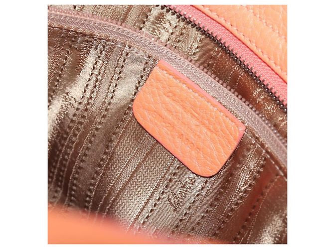 Salvatore Ferragamo Sofia Gancini Tasche Leder 2way Orange Silver Auth 199221V Silber - Ansicht 12