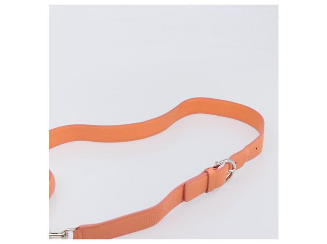 Salvatore Ferragamo Sofia Gancini Tasche Leder 2way Orange Silver Auth 199221V Silber - Ansicht 15