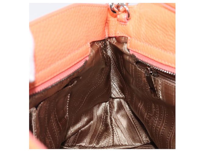 Salvatore Ferragamo Sofia Gancini Tasche Leder 2way Orange Silver Auth 199221V Silber - Ansicht 24