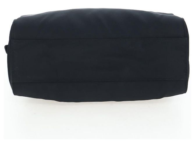 Borsa a tracolla con catena PRADA Nylon Nero Oro Auth 199857V D'oro - vista 5