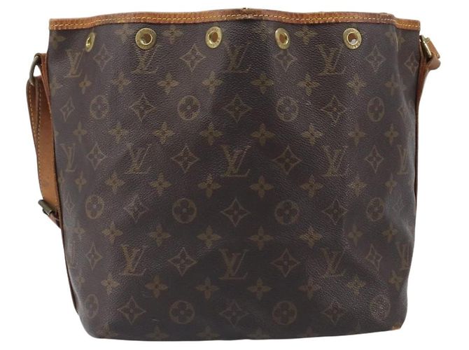 Borsa a tracolla LOUIS VUITTON Monogram Petit Noe M42226 LV Auth bs36859 Monogramma - vista 13