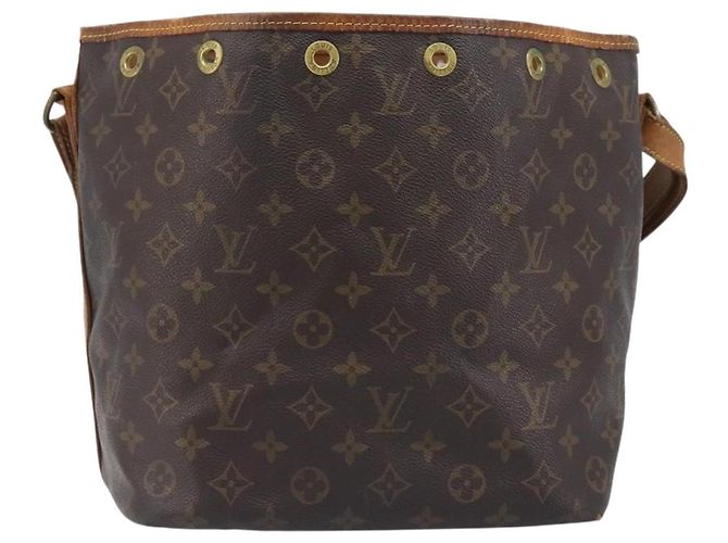 Borsa a tracolla LOUIS VUITTON Monogram Petit Noe M42226 LV Auth bs36859 Monogramma - vista 2