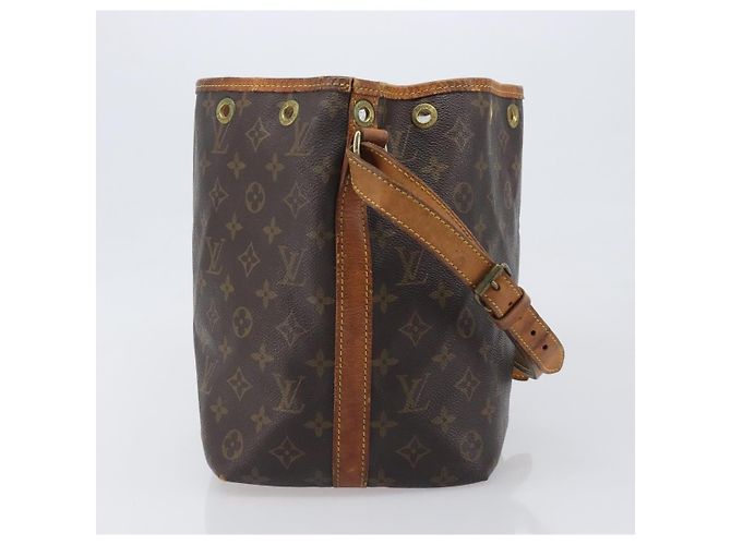 Borsa a tracolla LOUIS VUITTON Monogram Petit Noe M42226 LV Auth bs36859 Monogramma - vista 4