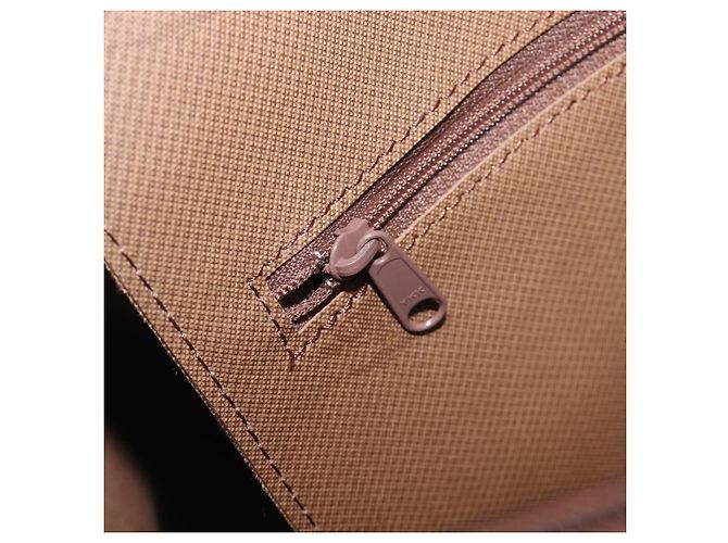Sac Boston Burberrys Nova Check Canvas Beige Gold Auth 197879A Doré - vue 21