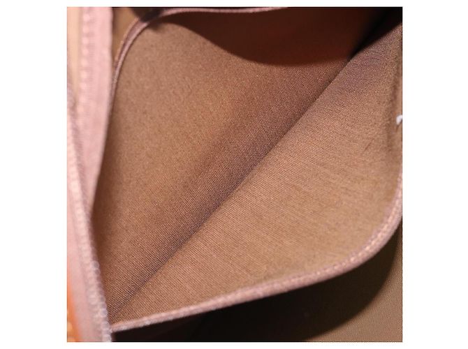 Sac Boston Burberrys Nova Check Canvas Beige Gold Auth 197879A Doré - vue 22