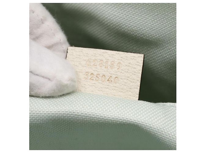 Borsa a Mano GUCCI Canvas Azzurro 628159 Auth ka6023V Blu chiaro - vista 11
