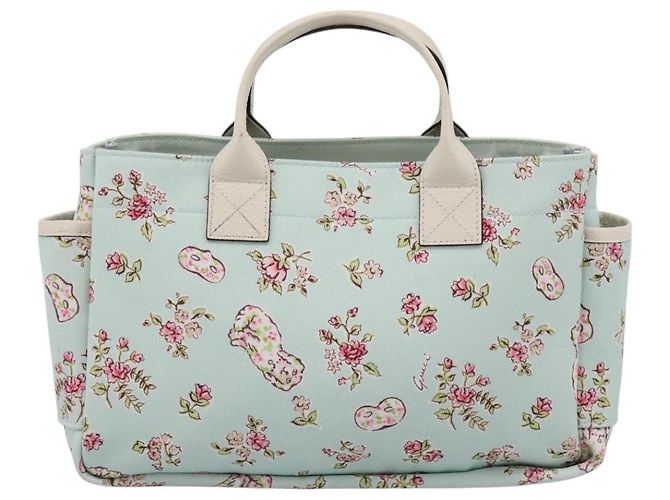 Borsa a Mano GUCCI Canvas Azzurro 628159 Auth ka6023V Blu chiaro - vista 2