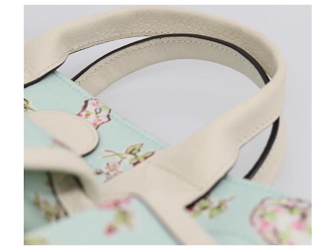 Borsa a Mano GUCCI Canvas Azzurro 628159 Auth ka6023V Blu chiaro - vista 8