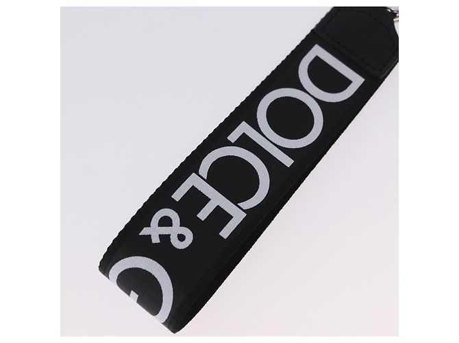 Dolce & Gabbana DOLCE&GABBANA Key Holder Strap Polyester Black Silver Auth BA15457A Silvery - view 4