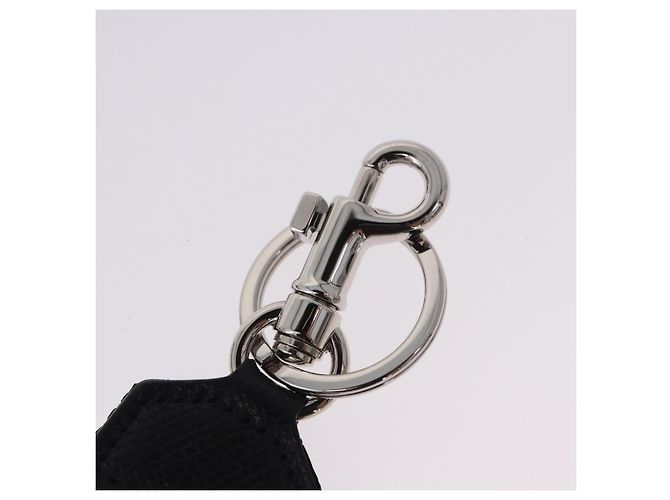 Dolce & Gabbana DOLCE&GABBANA Key Holder Strap Polyester Black Silver Auth BA15457A Silvery - view 5