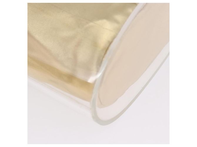 Borsa Salvatore Ferragamo Gancini in plastica trasparente e oro Auth 200065V D'oro - vista 15