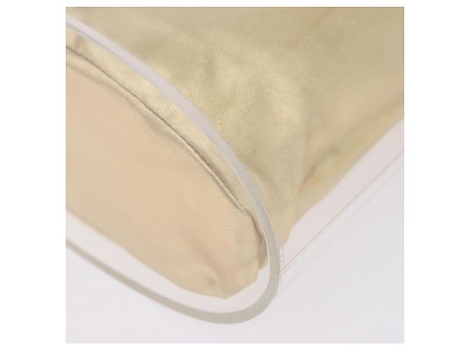 Borsa Salvatore Ferragamo Gancini in plastica trasparente e oro Auth 200065V D'oro - vista 16