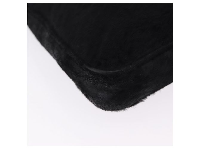 Bolso de mano FENDI Mamma Baguette en cuero Harako Negro Plata Auth yk20770A - vista 17