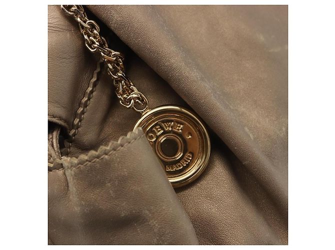 Borsa LOEWE in pelle dorata autentica 200979 D'oro - vista 17